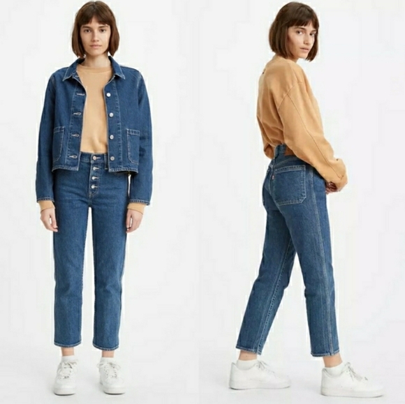 Levis Wedgie High Rise Straight Leg Jeans SZ 24 NWT